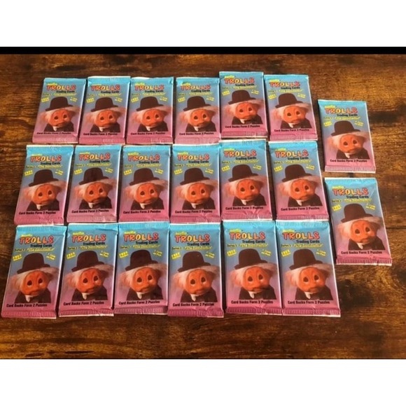 Other - 20‎ Packs Vintage NOS Unopened 1992 Norfin Troll Trading Cards